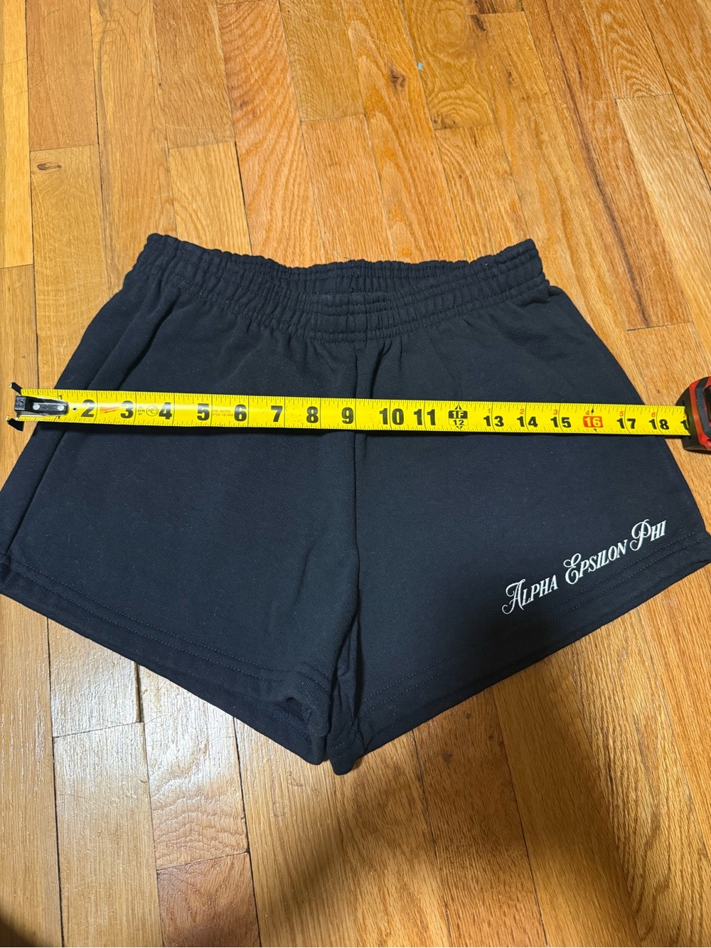 NWOT AEPHI Black Women's Athletic Shorts with Script Logo